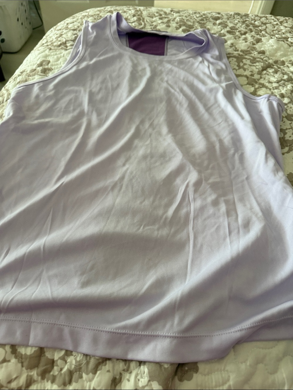 Champion Lavender Scoop Neck Athletic Tank Top